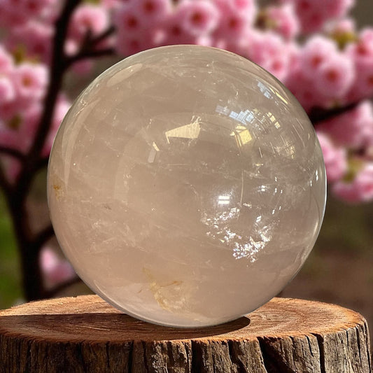 Genuine Rose quartz Sphere 69 mm