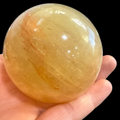 Honey Calcite Sphere N417