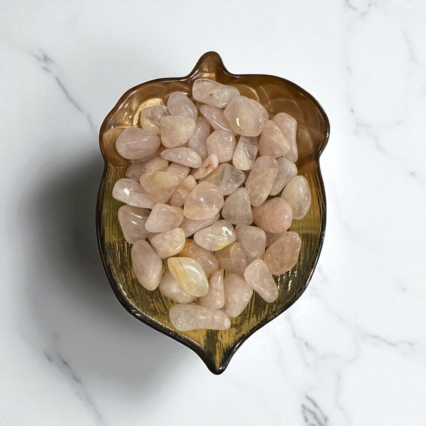 Genuine Rose quartz tumble Stones (5 pieces) free shipping