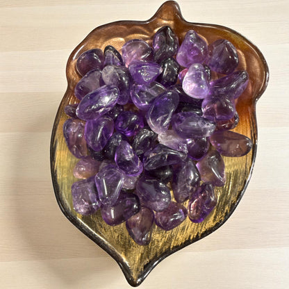 Natural Amethyst Tumble Stones (5 Pieces) (free shipping)