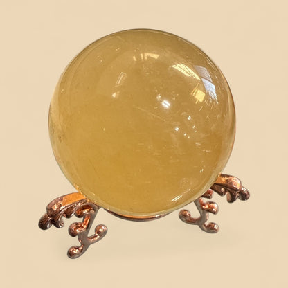 Honey Calcite Sphere N419