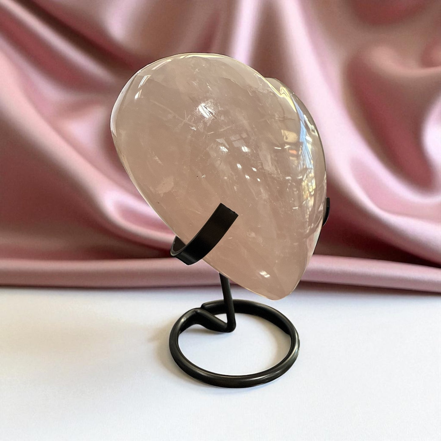Genuine Heart shaped Rose quartz