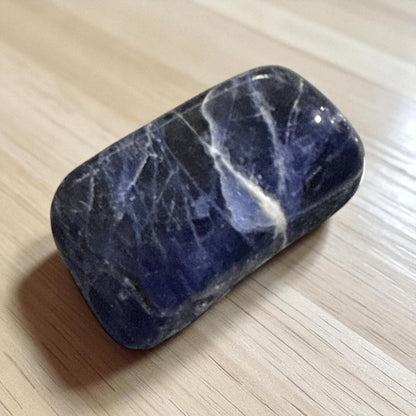 Natural Sodalite tumble stones (free Shipping) 7 Pieces