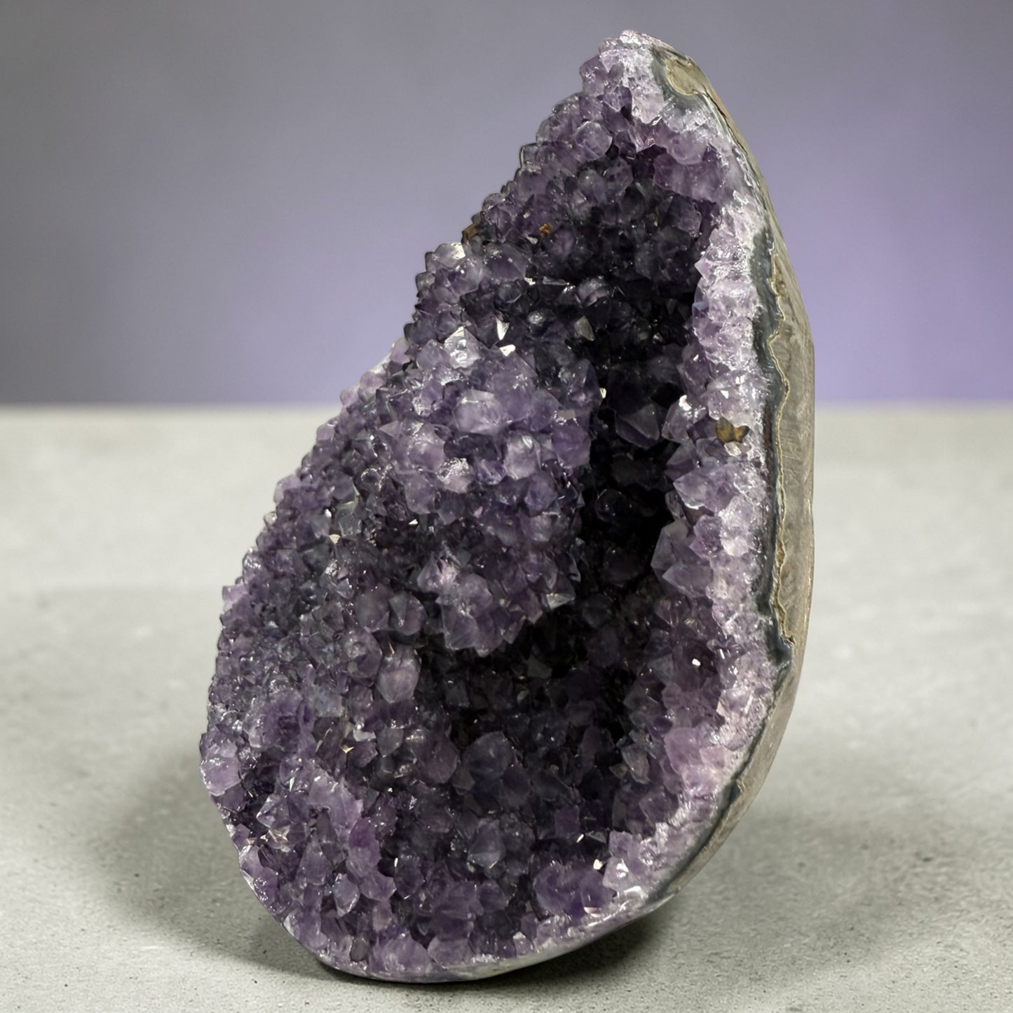 Amethyst Geode Polished from Uruguay (N489)
