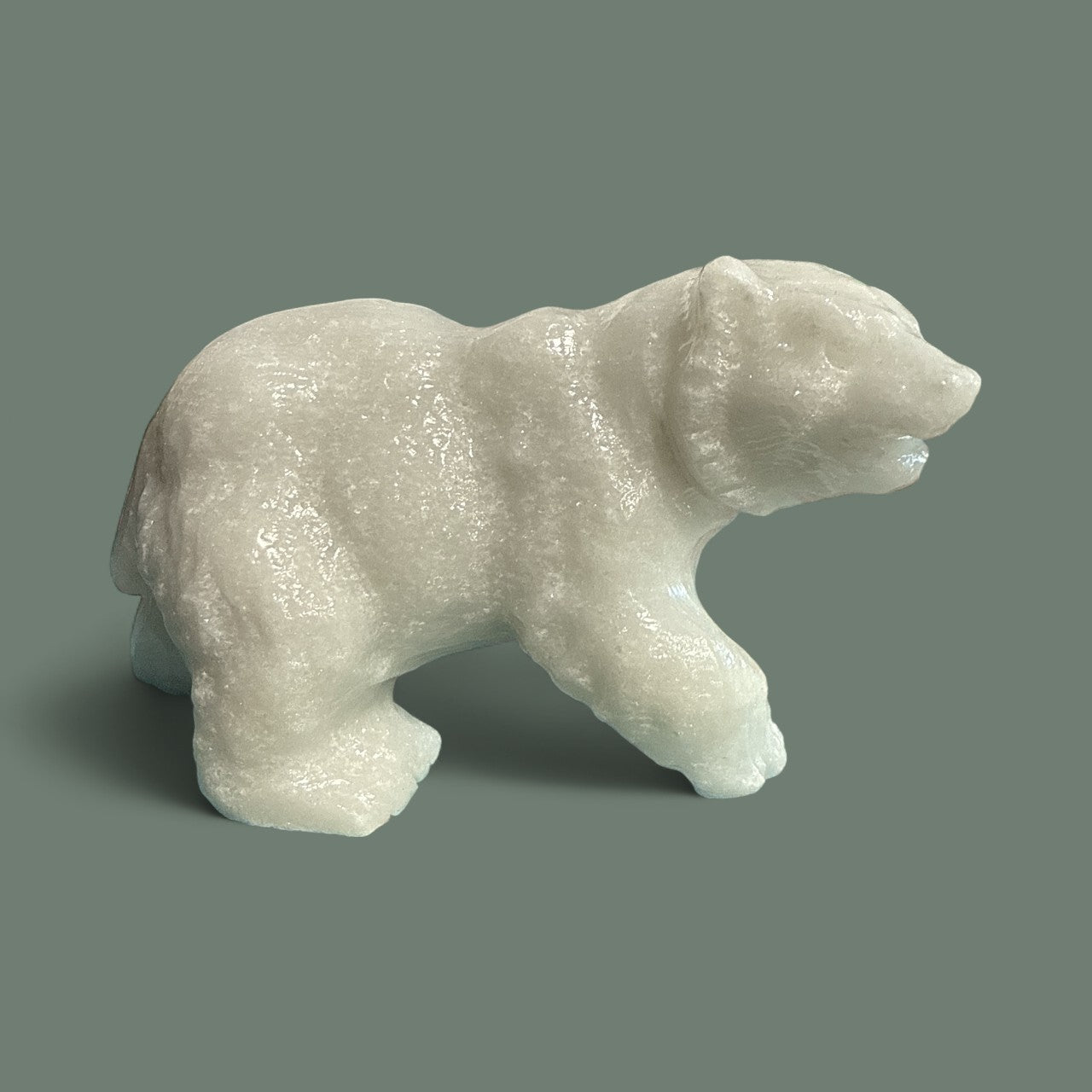 Calcite Bear Sculpture N427