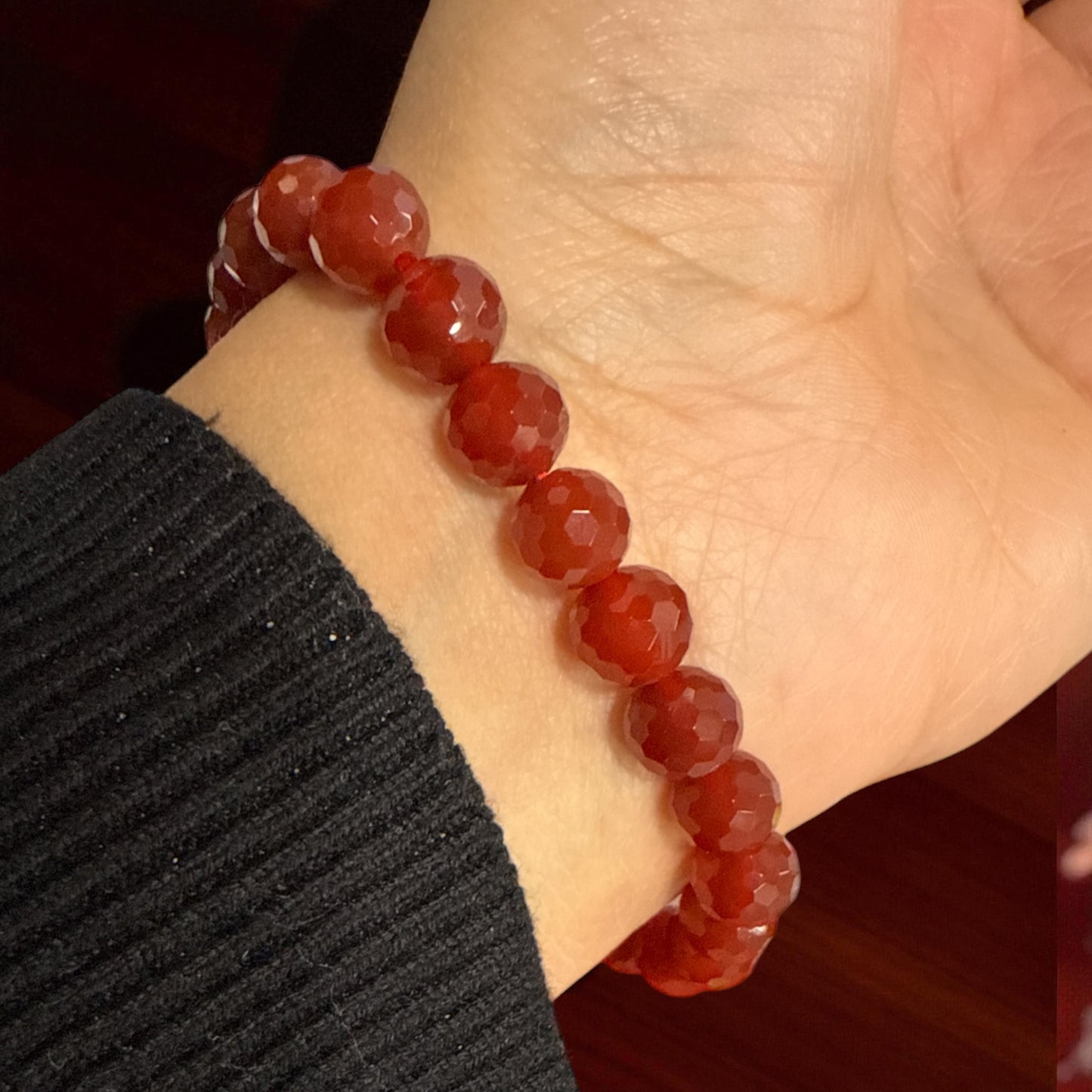 Carnelian Bracelet  for Confidence and Motivation 8 mm