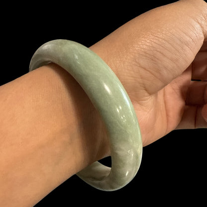 Green Jade Bangles 61 mm N394