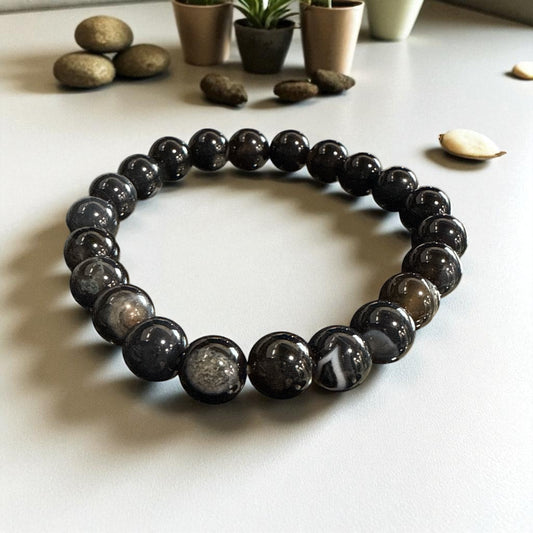 Sulemani Hakik Bracelet 23 beads 8mm for Protection and Grounding N439