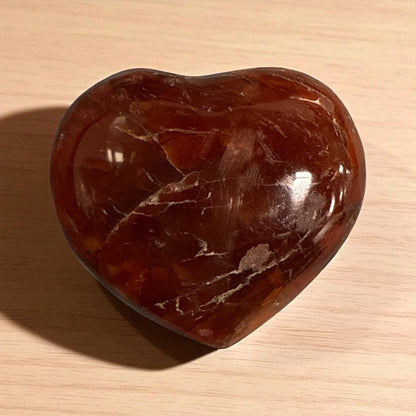 Genuine Carnelian Heart Stones (1 piece) (Free shipping)