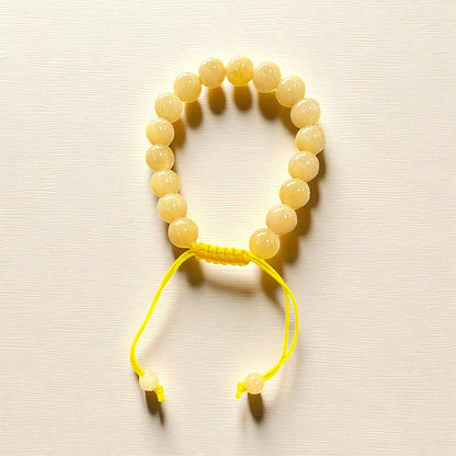 Genuine Honey Calcite Bracelet 10mm with Adjustable Strings (Free shipping)