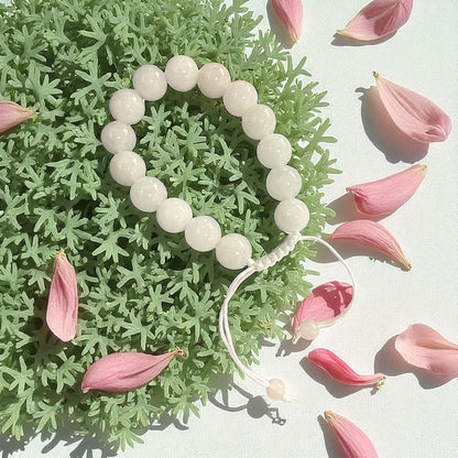 Genuine Calcite Bracelet 12mm with Adjustable Strings (Free shipping)