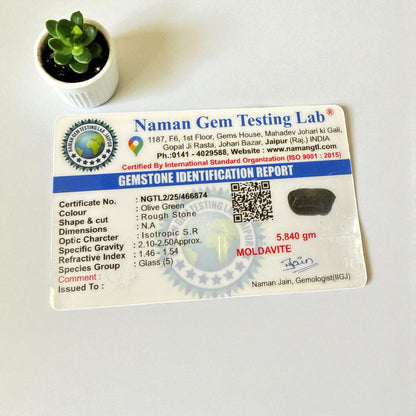 Moldavite (Olive Green) 5.840 gms N376