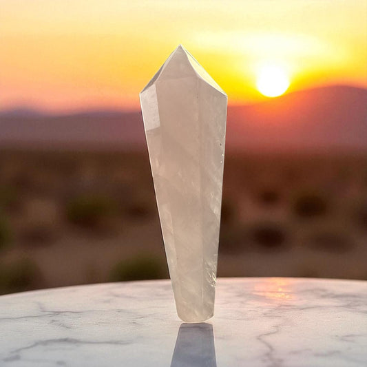 Genuine Rose quartz Tower