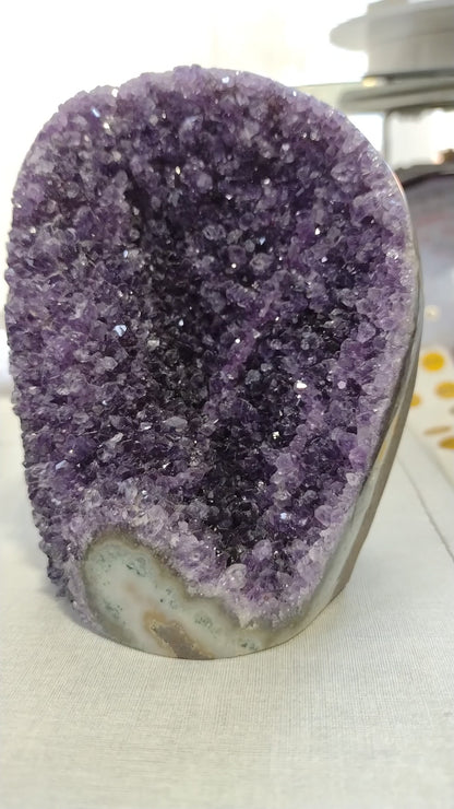 Amethyst Geode Uruguay N365  ( Free Shipping )
