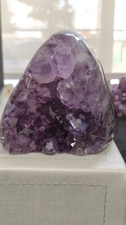 Amethyst Polished Geode N351 ( Free Shipping )