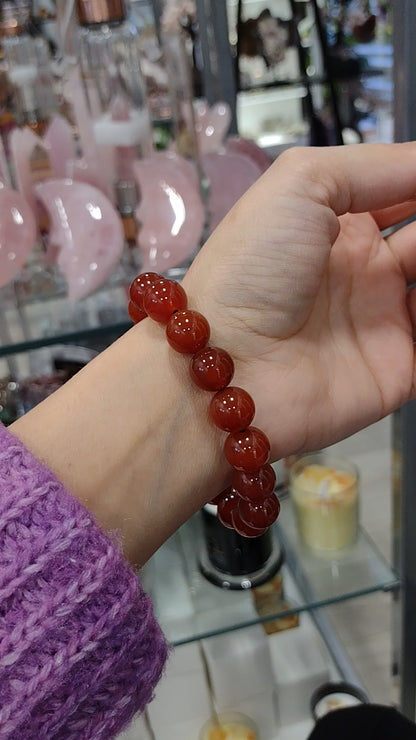 Carnelian Bracelet 12 mm( Free Shipping )