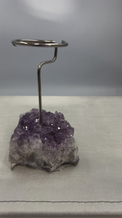 Amethyst on Stand Candle Holder ( Free Shipping )