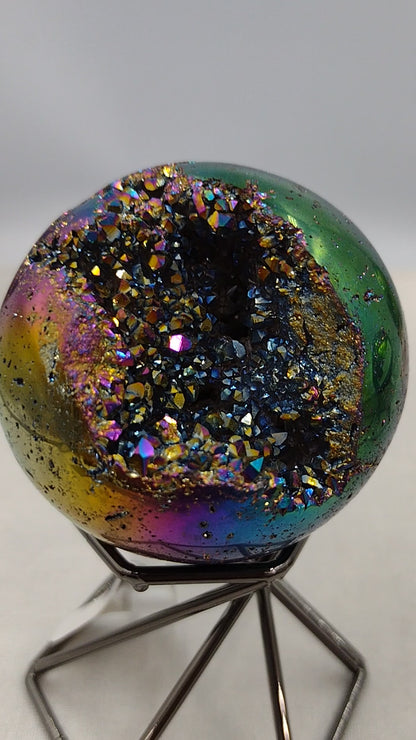 Amethyst Titanium Aura Sphere N137.( Free Shipping )